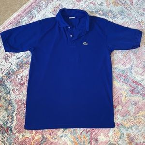 Lacoste Men’s Polo in Cobalt Blue. Size 6.